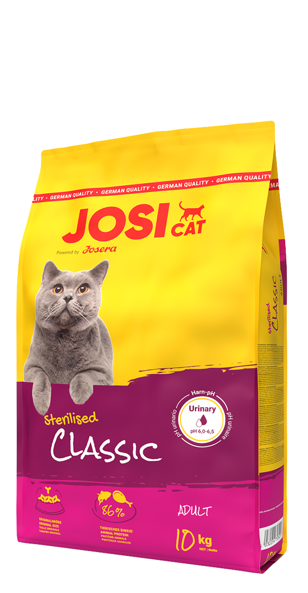 JosiCat Sterilised Classic - Exquisites Menü mit ausgewählten Zutaten 10kg