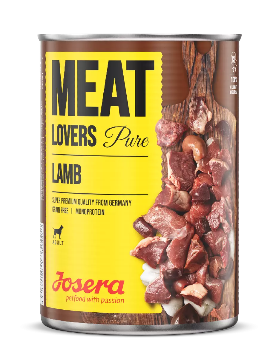 Josera Meat Lovers Pure Lamb - Super Premium Qualität aus Deutschland Grainfree/Monoprotein 6x800g