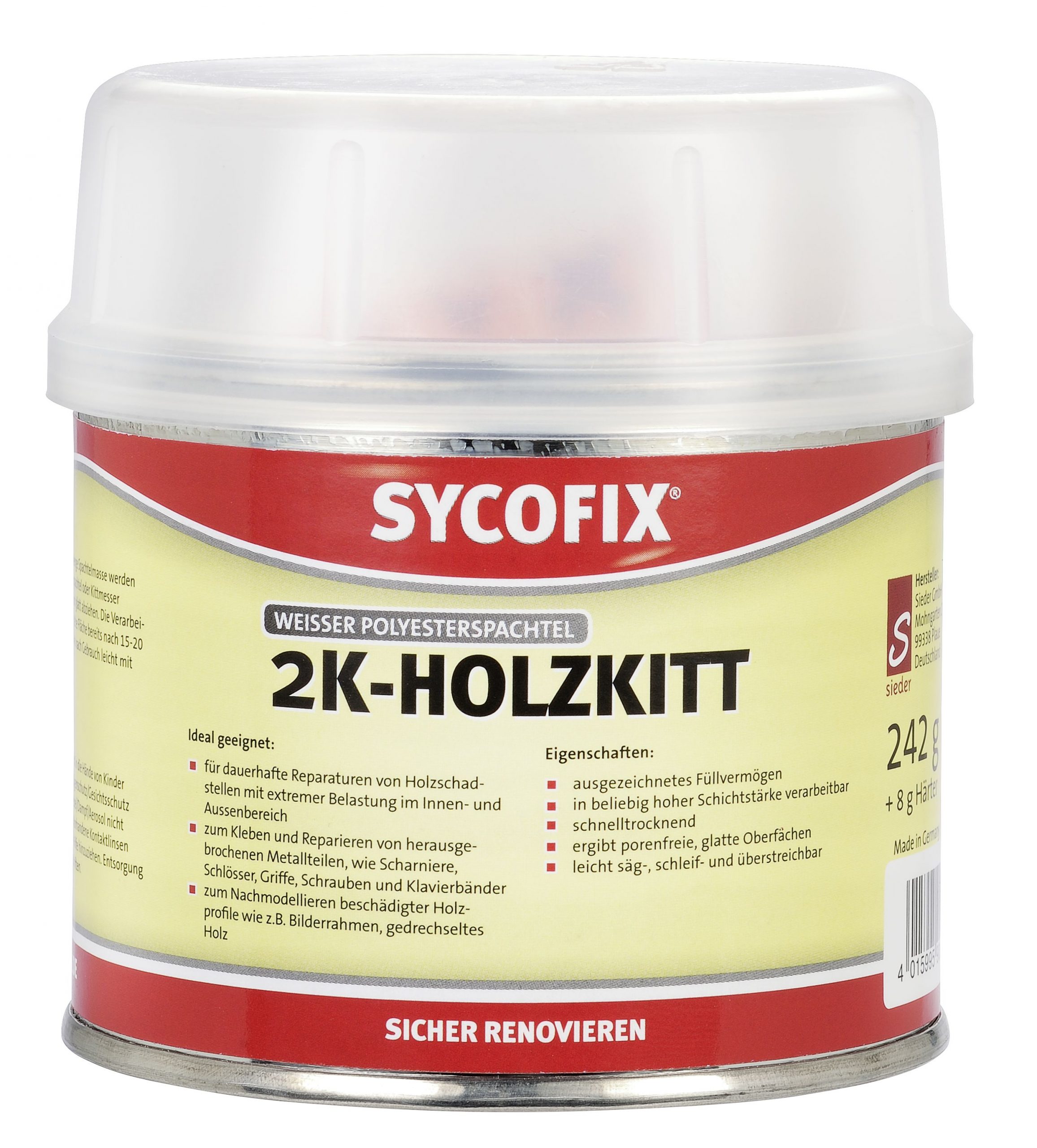 Sycofix 2‑K‑Holzkitt