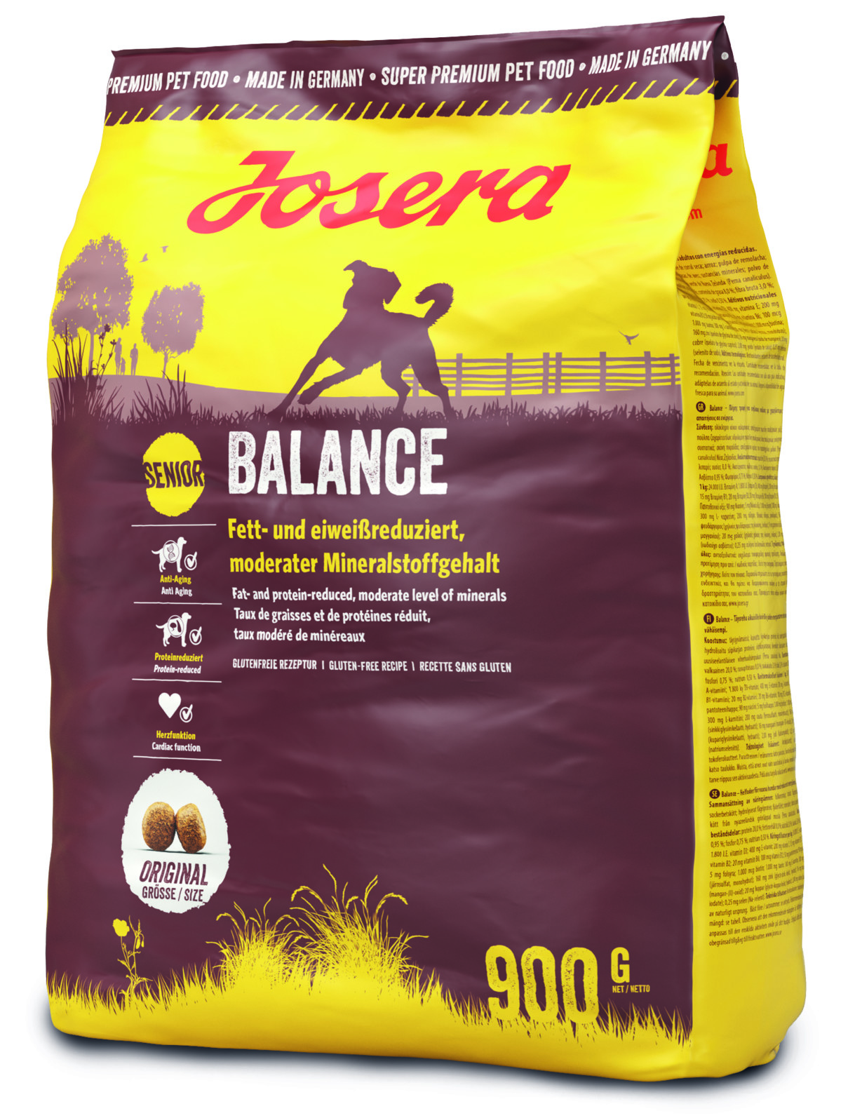 Josera Balance - Fett- und eiweißreduziert mit einem moderaten Mineralstoffgehalt 900g