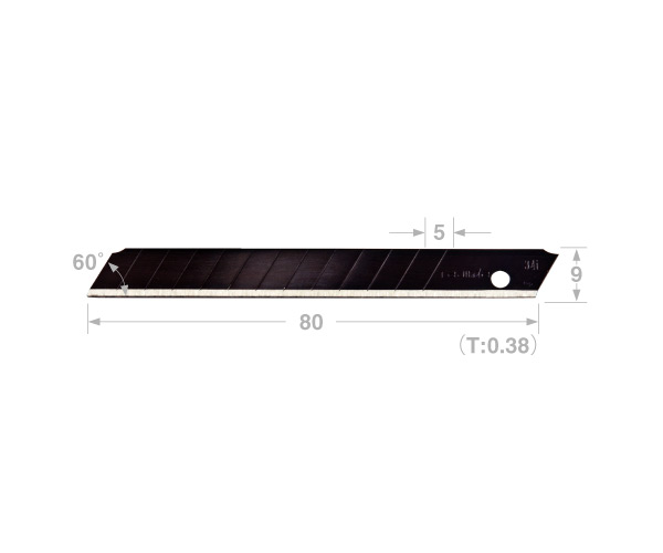 Tajima Razar Black Blade Ersatzklingen 9mm, Spender mit 10 Klingen