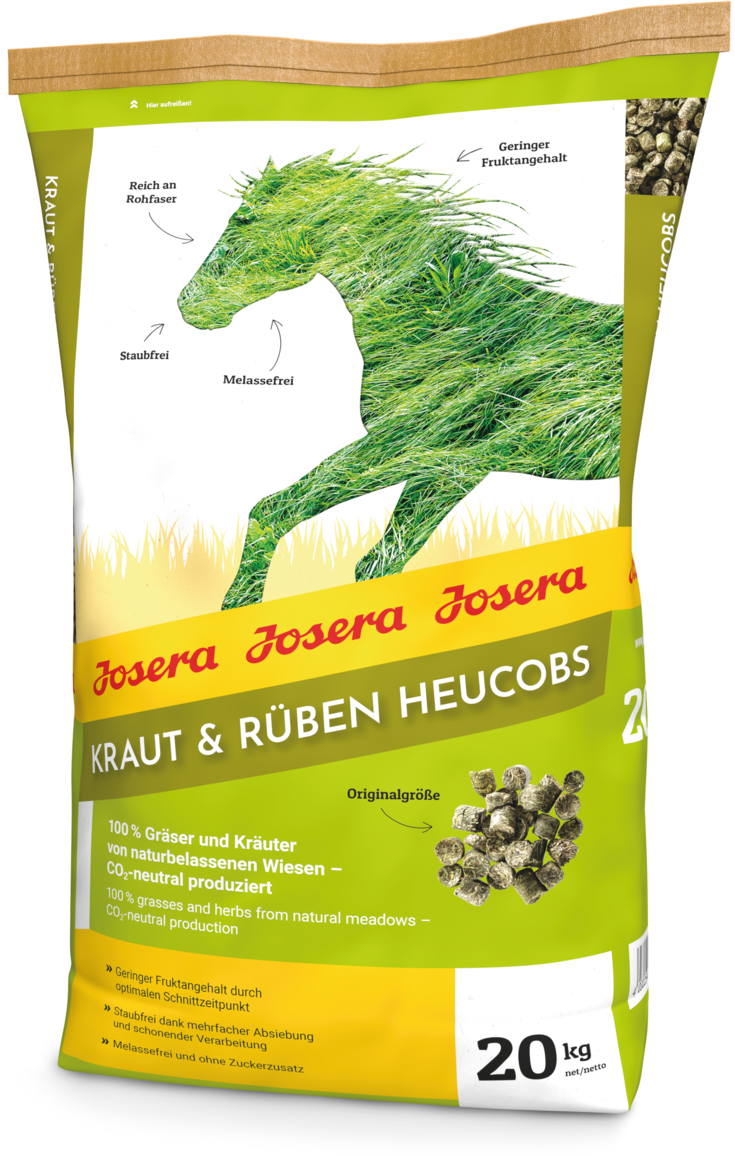 Josera Kraut & Rüben Heucobs - 100% Gräser und Kräuter von naturbelassene Wiesen 20kg