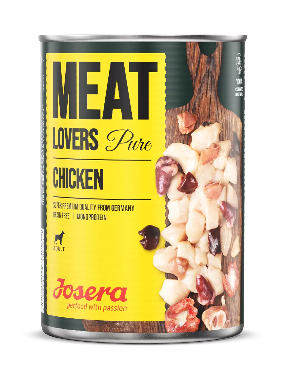Josera Meat Lovers Pure Chicken - Super Premium Qualität aus Deutschland 6x400g