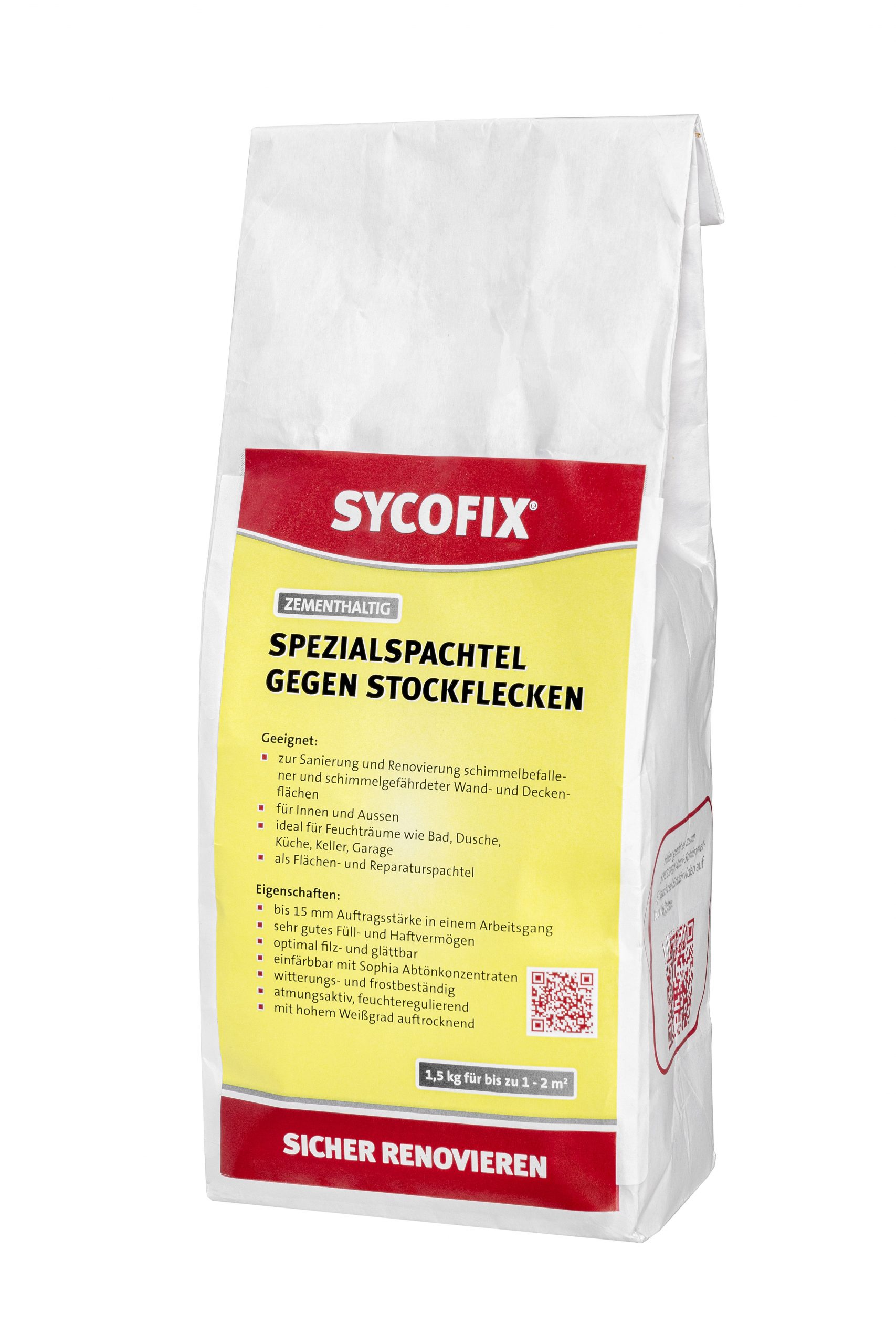 Sycofix Spezialspachtel gegen Stockflecken 1,5kg