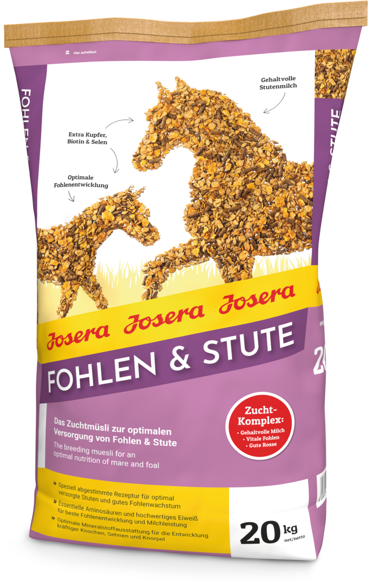 Josera Fohlen & Stute - Das Zuchtmüsli zur optimalen Versorgung von Fohlen & Stute 20kg
