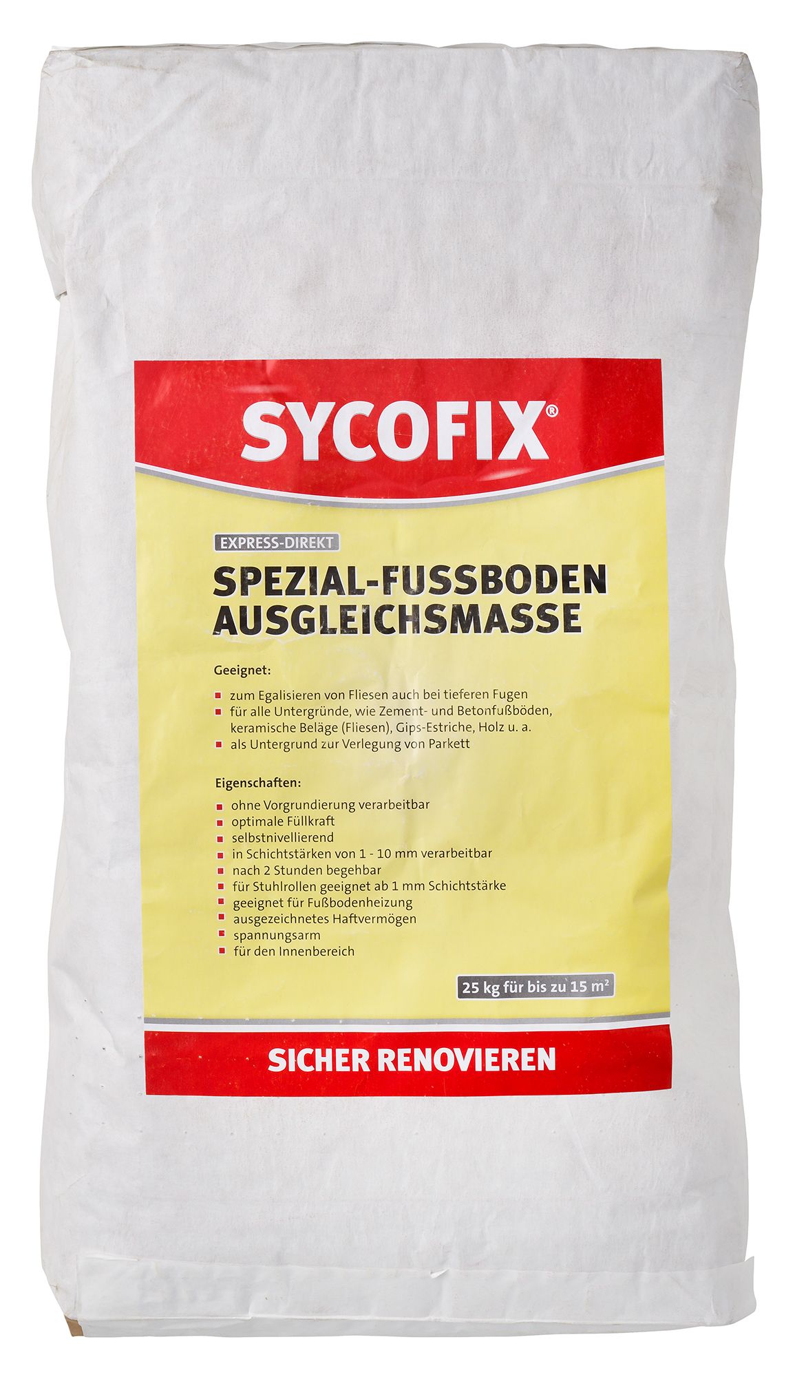 Sycofix Spezial- Fußboden Ausgleichsmasse Express Direkt 25kg