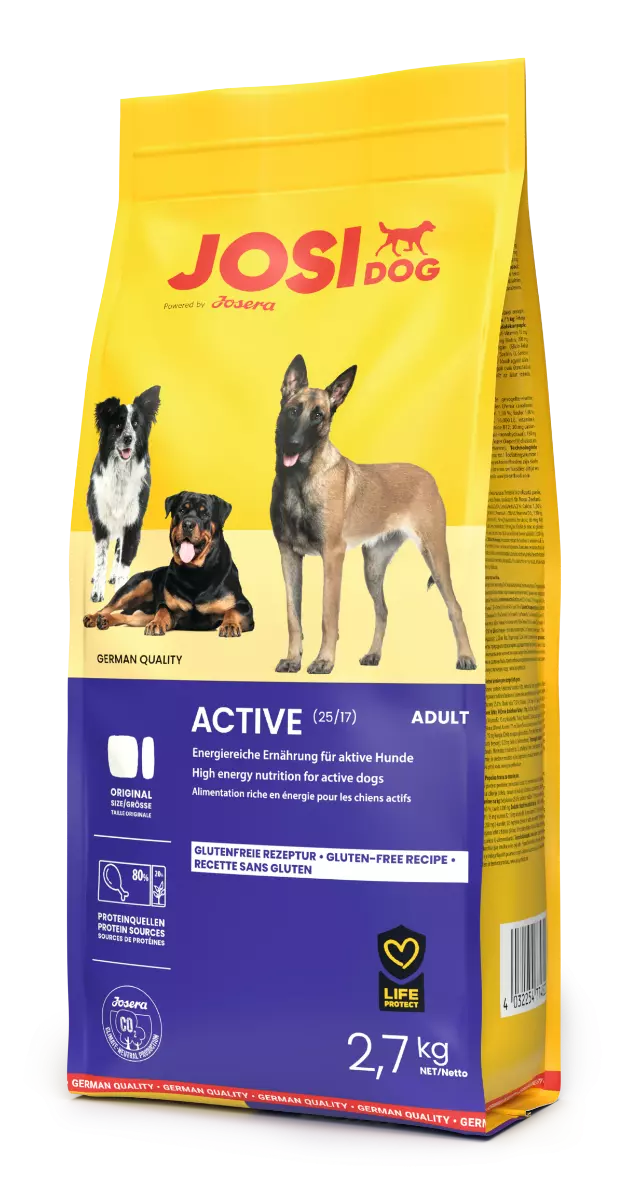 JosiDog Active - Das energiereiche Menü für aktive Hunde 2,7kg