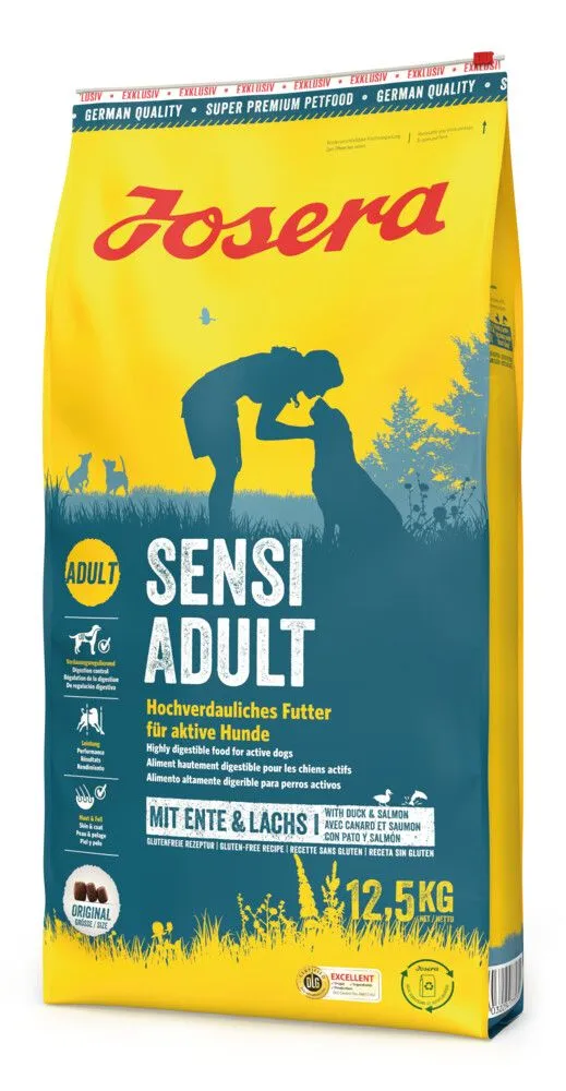 Josera SensiAdult - Hochverdauliches Futter für aktive Hunde 12,5kg
