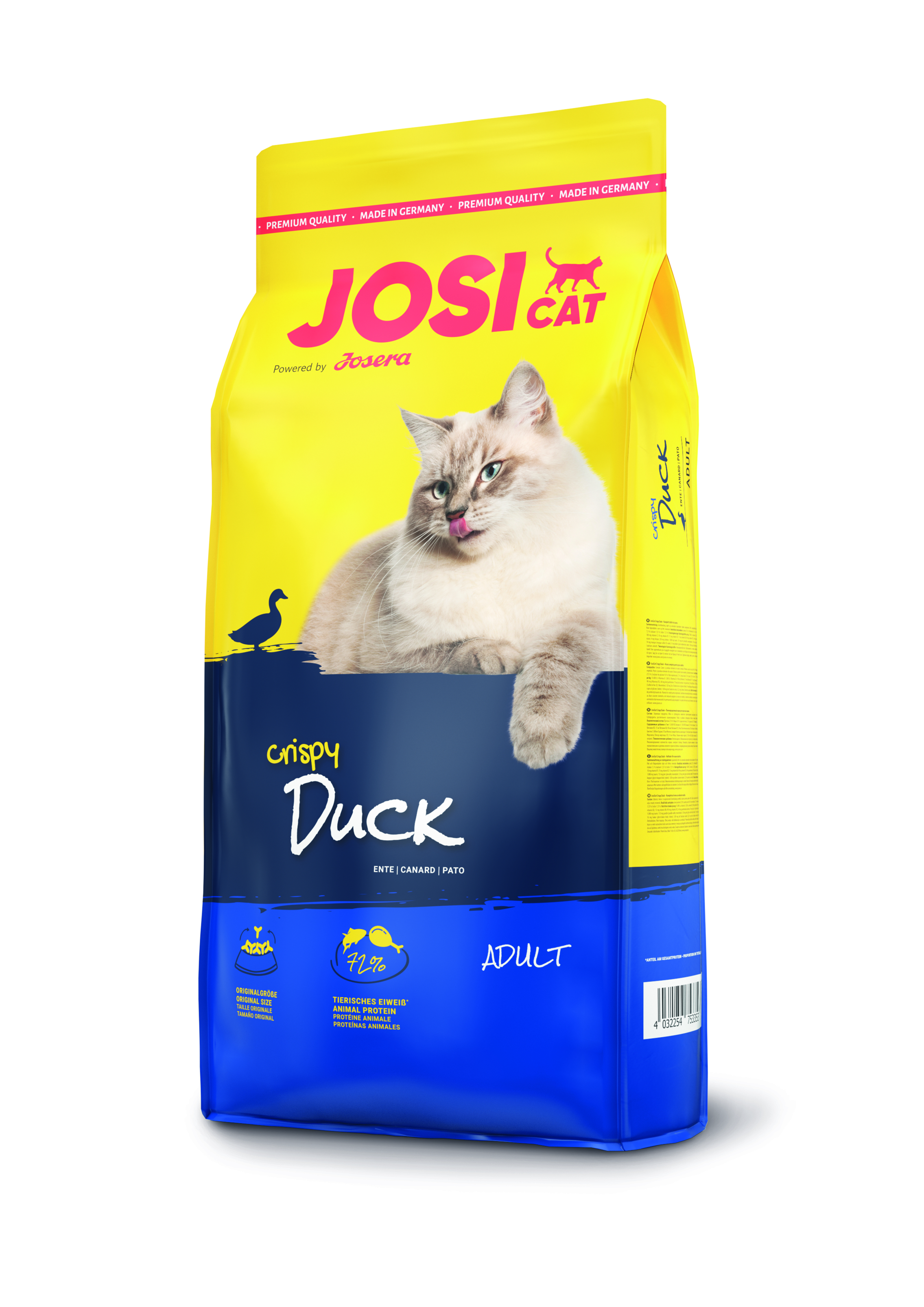 Josera JosiCat Crispy Duck - Der Gaumenschmaus mit köstlicher Ente 10kg