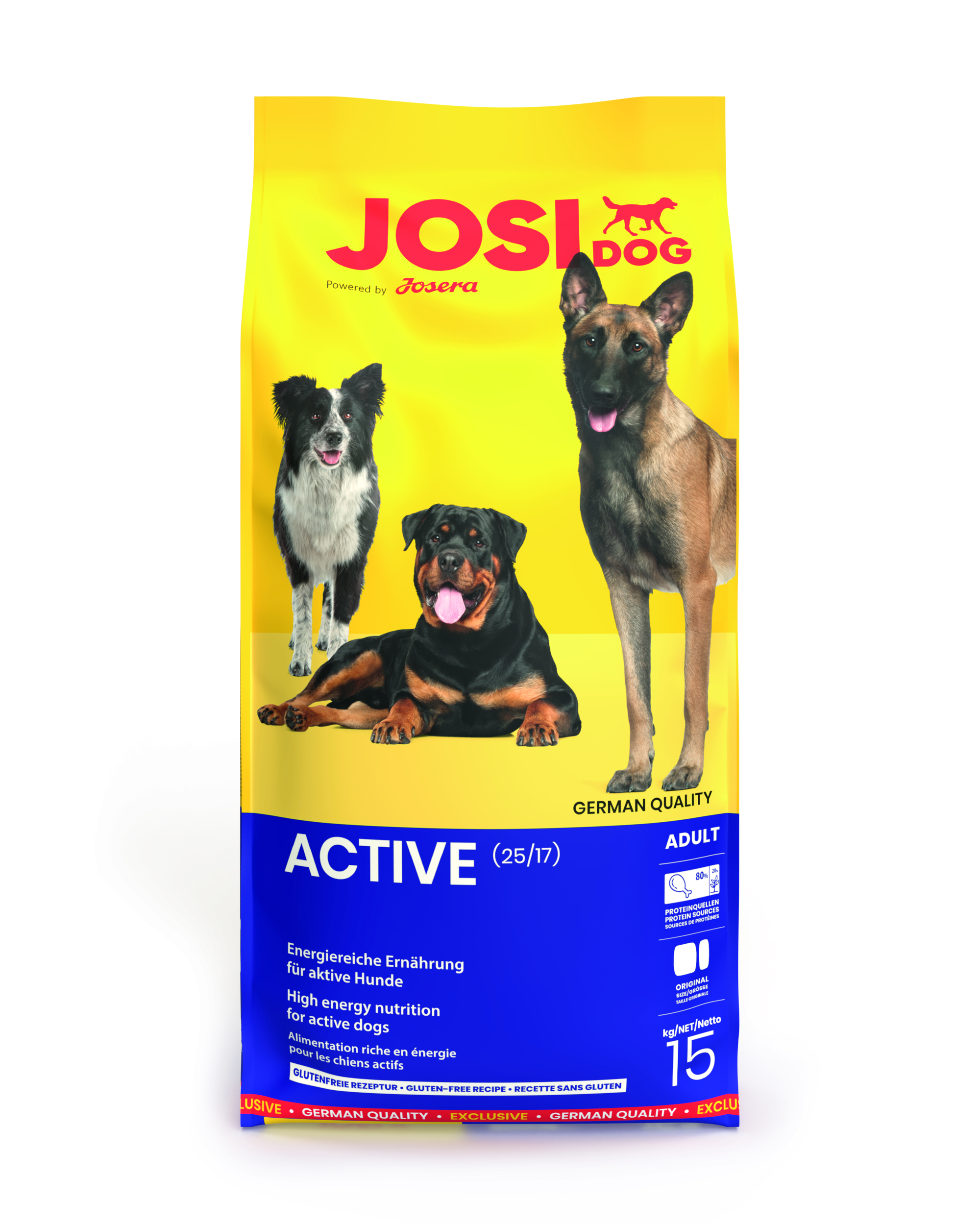 JosiDog Active - Das energiereiche Menü für aktive Hunde 15kg