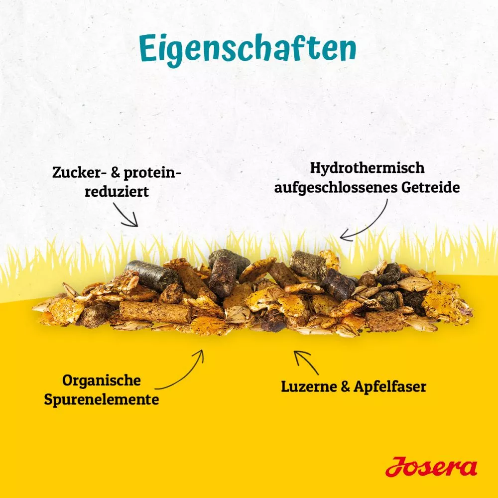 Josera Leichter Mix - Das leckere Apfel-Luzerne Müsli für leicht beanspruchte Pferde Für Pferde in Erhaltung oder leichter Arbeit 20kg