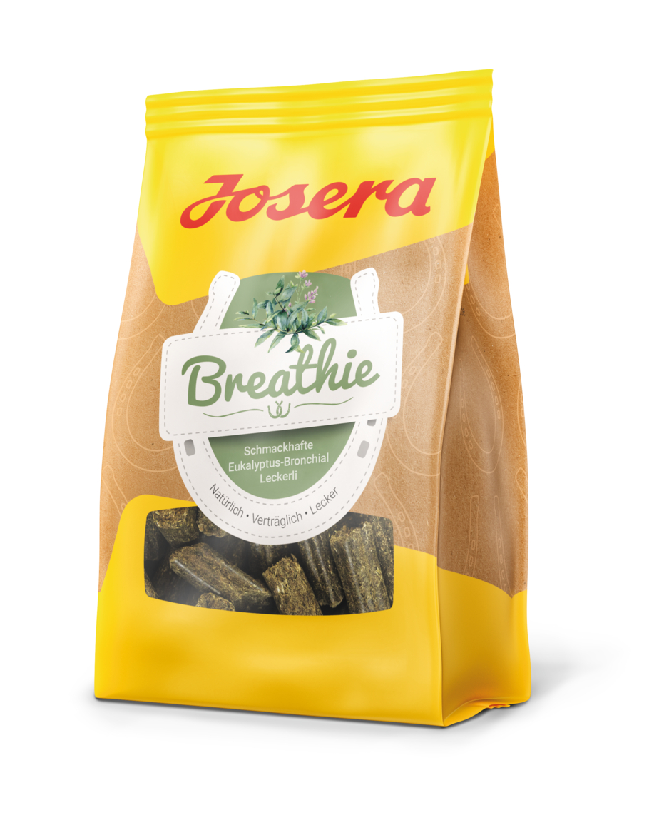 Josera Breathie Pferdeleckerli - Schmackhafte  Eukalyptus-Bronchial-Leckerlis 12x900g
