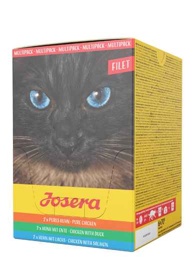 Josera Multipack Filet - Abwechslung in der Box: Unser Filet Multipack mit vielen Geschmacksrichtungen 6x70g