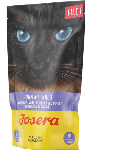 Josera Filet Huhn mit Kalb - Bester Geschmack im Katzennapf in 3, 2 1 ...  16x70g